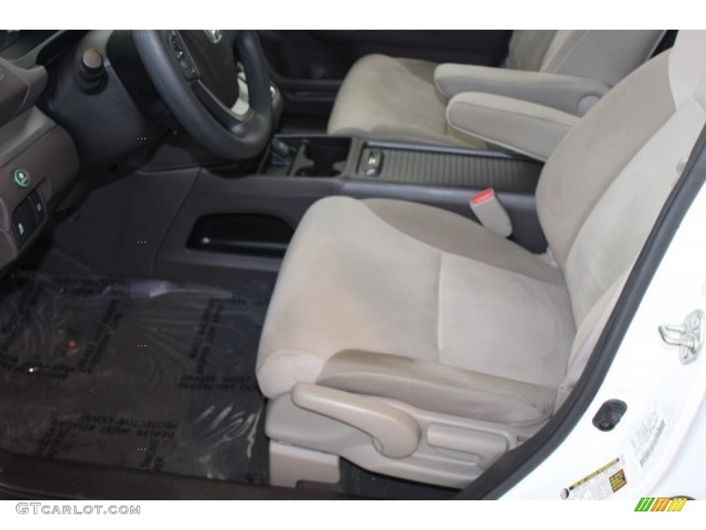 2014 CR-V EX AWD - White Diamond Pearl / Beige photo #11