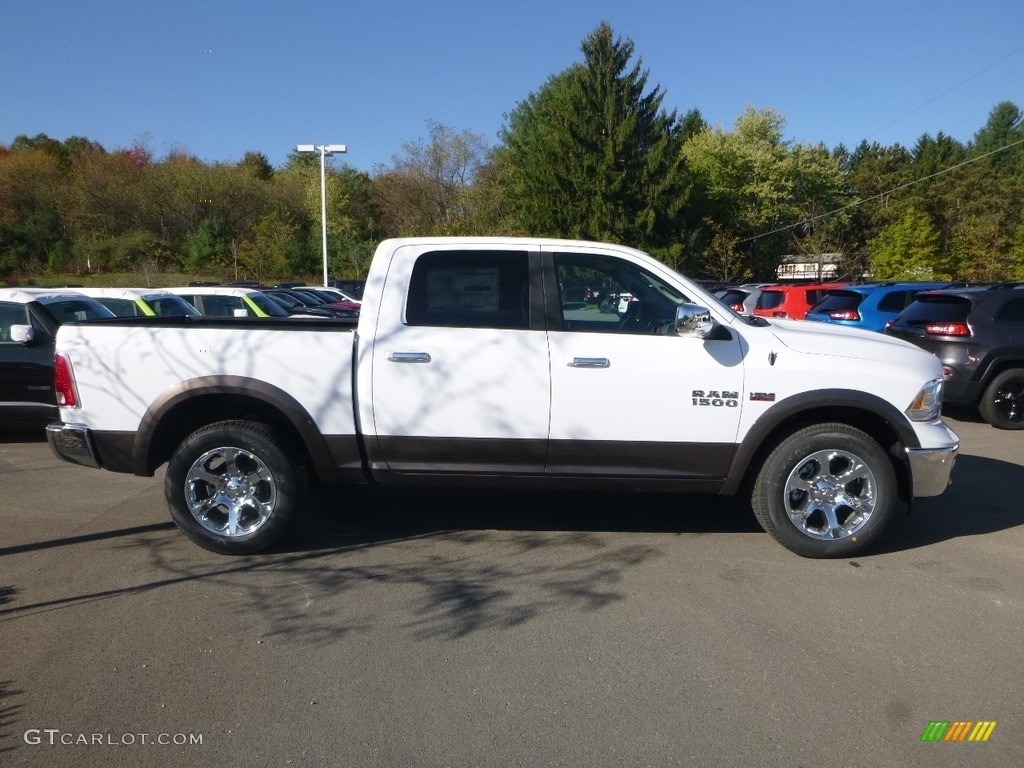 2018 1500 Laramie Crew Cab 4x4 - Bright White / Black photo #6