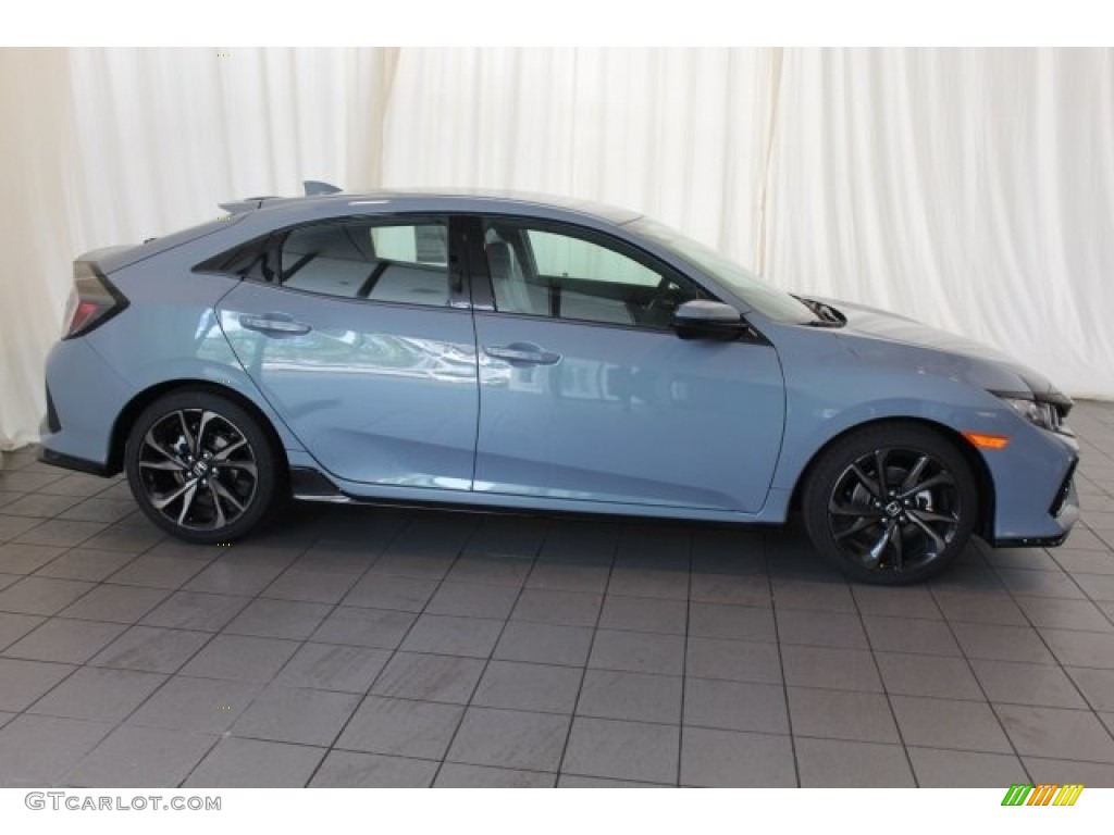 Sonic Gray Metallic 2018 Honda Civic Sport Hatchback Exterior Photo #123418207