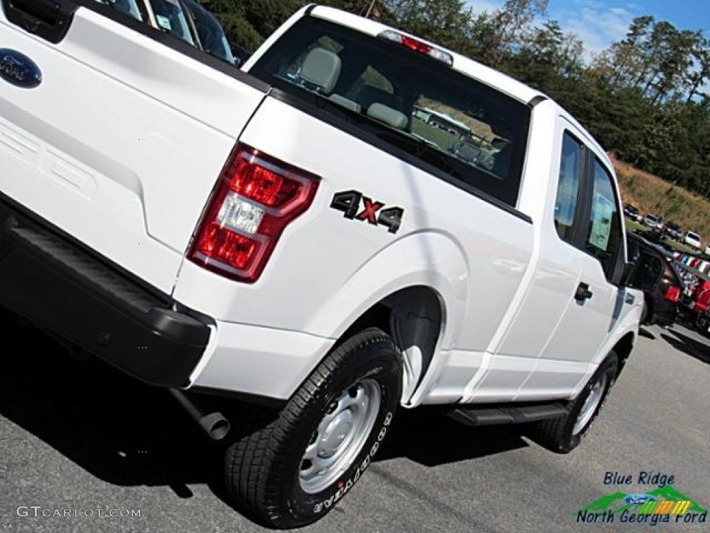 2018 F150 XL SuperCab 4x4 - Oxford White / Earth Gray photo #28