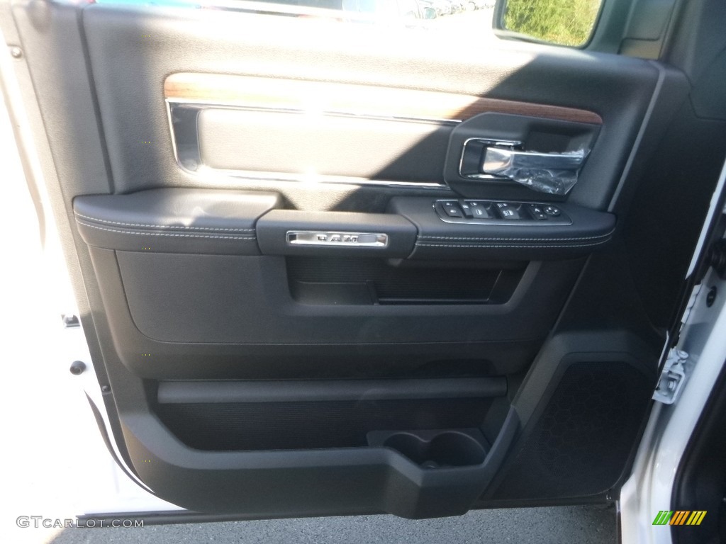 2018 1500 Laramie Crew Cab 4x4 - Bright White / Black photo #13