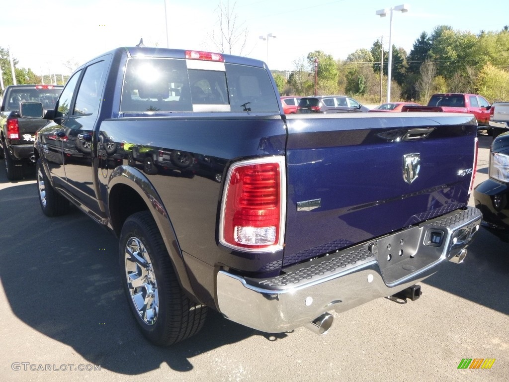 2018 1500 Laramie Crew Cab 4x4 - True Blue Pearl / Black photo #3