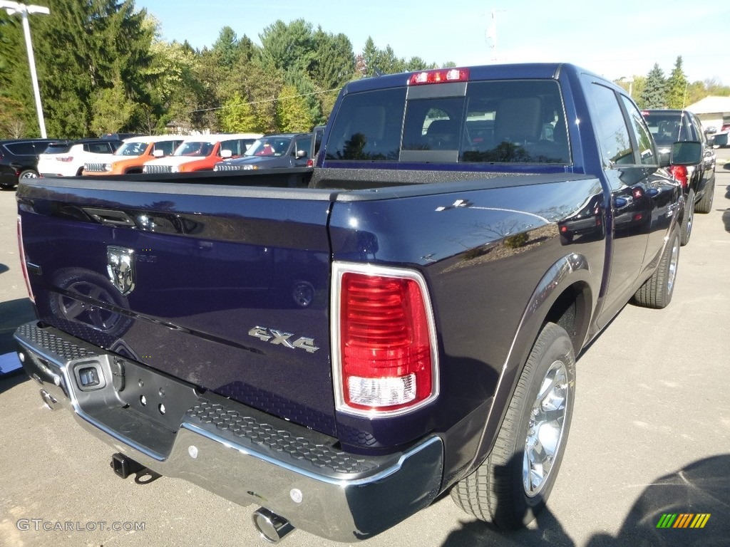 2018 1500 Laramie Crew Cab 4x4 - True Blue Pearl / Black photo #5