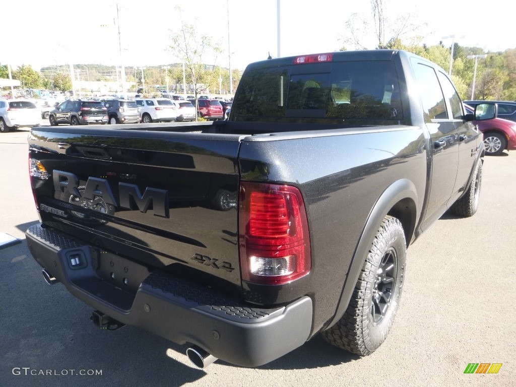 2018 1500 Rebel Crew Cab 4x4 - Brilliant Black Crystal Pearl / Black photo #5
