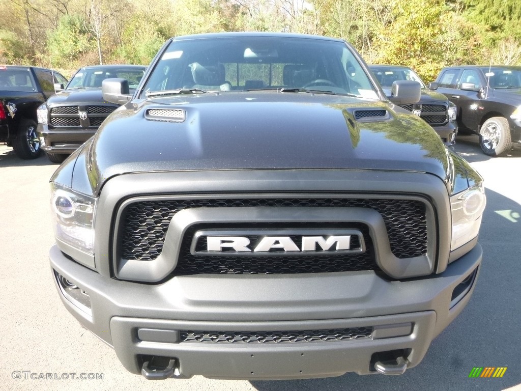 2018 1500 Rebel Crew Cab 4x4 - Brilliant Black Crystal Pearl / Black photo #8