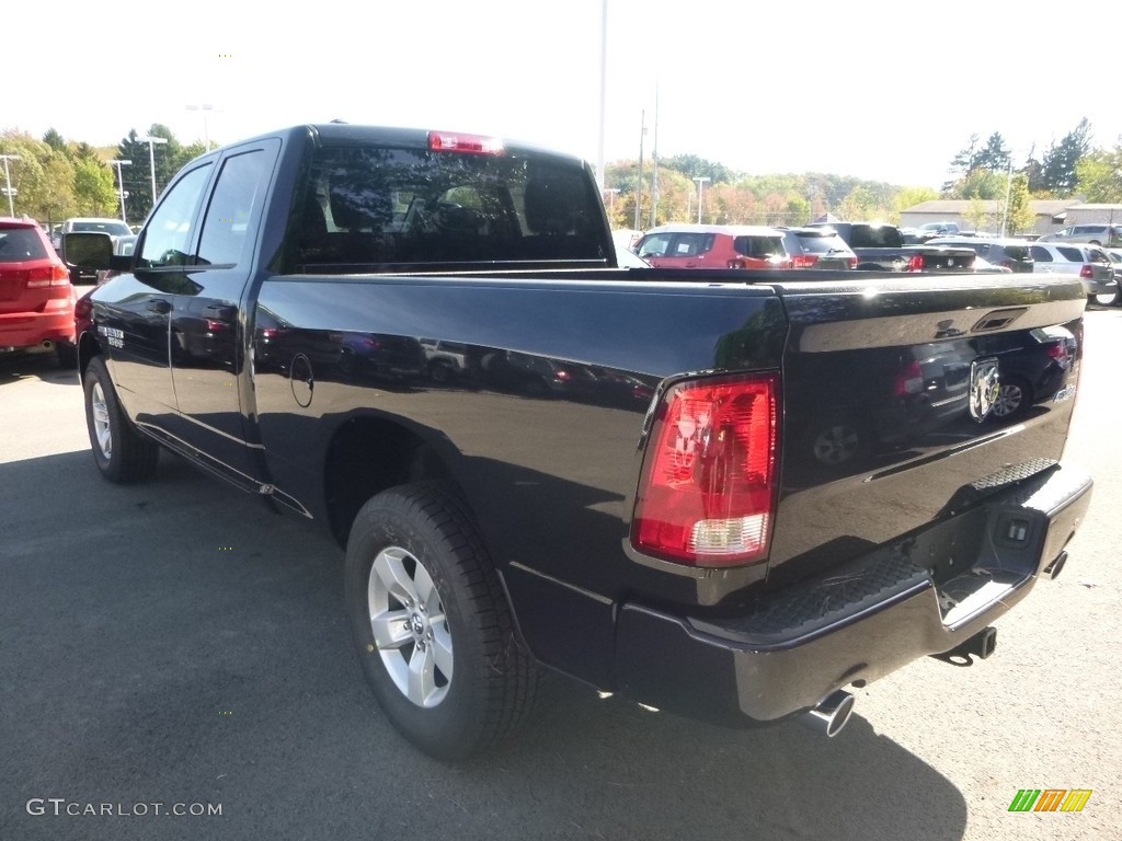 2018 1500 Express Quad Cab 4x4 - Brilliant Black Crystal Pearl / Black/Diesel Gray photo #3