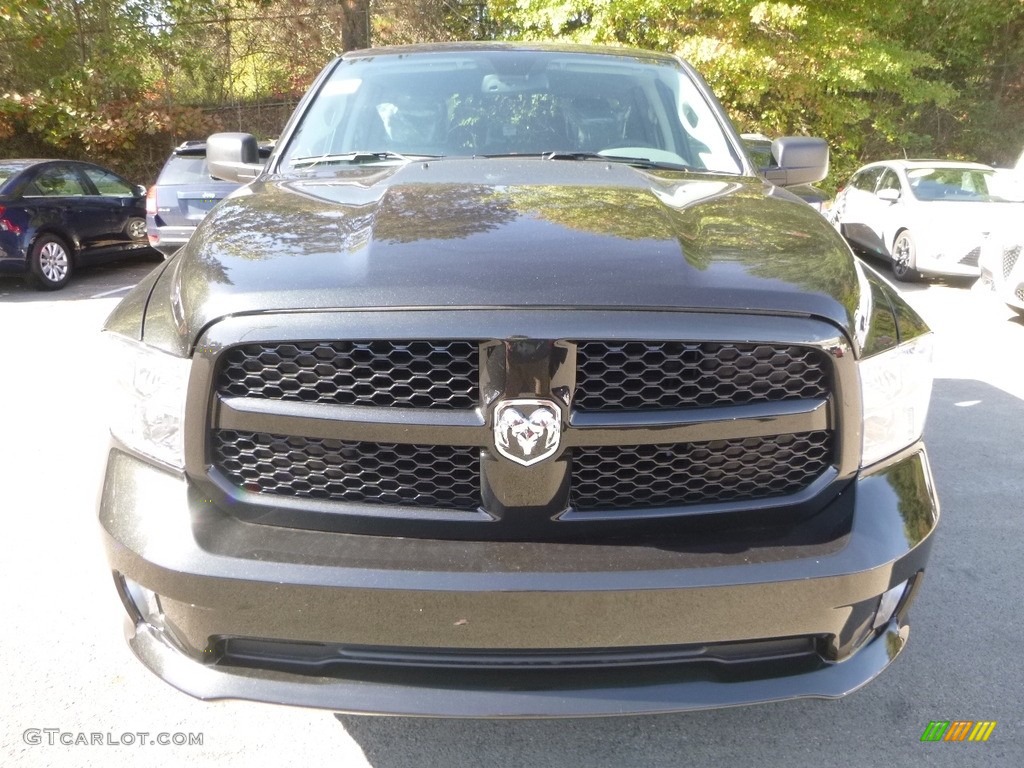 2018 1500 Express Quad Cab 4x4 - Brilliant Black Crystal Pearl / Black/Diesel Gray photo #8
