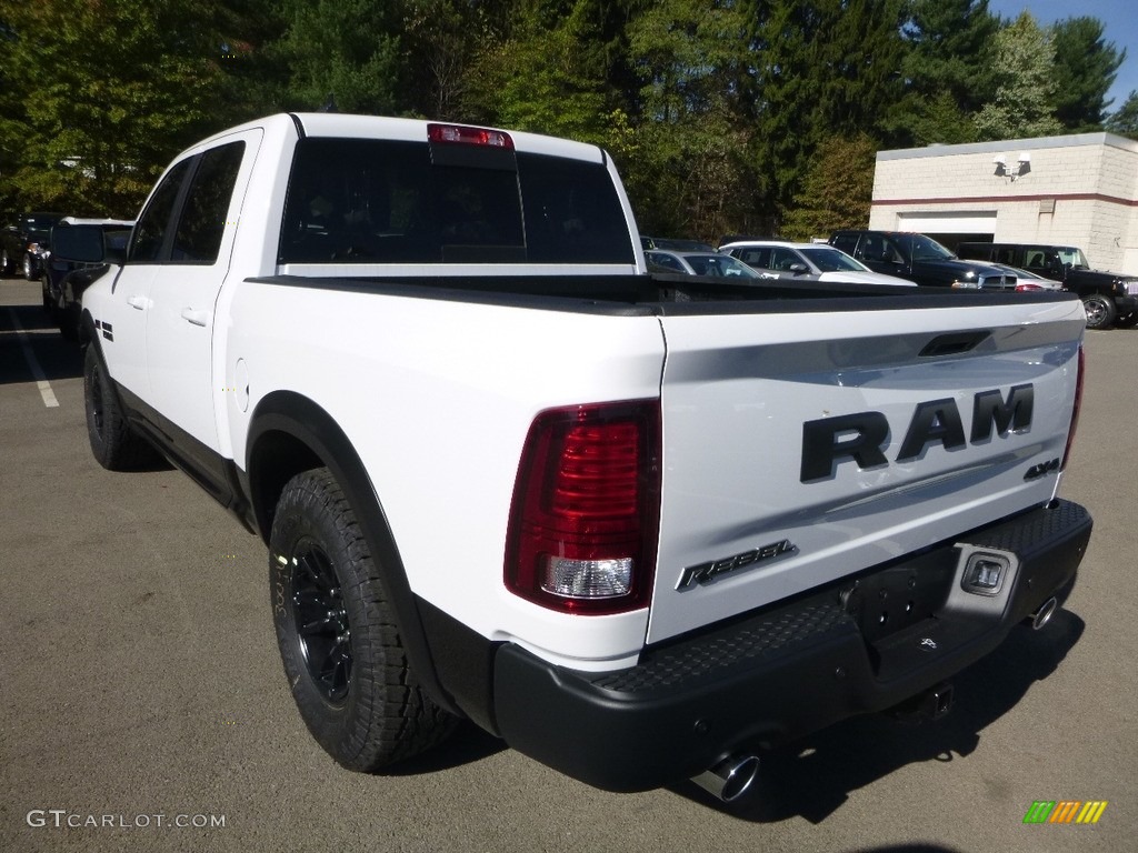2018 1500 Rebel Crew Cab 4x4 - Bright White / Black photo #3