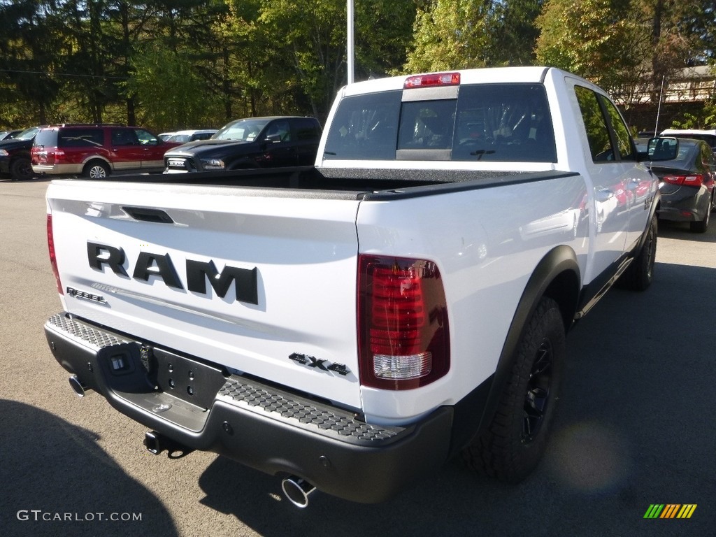 2018 1500 Rebel Crew Cab 4x4 - Bright White / Black photo #5