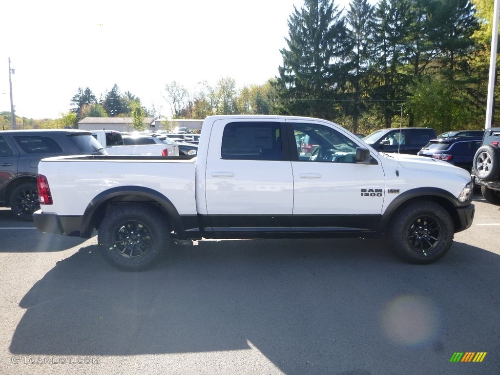 2018 1500 Rebel Crew Cab 4x4 - Bright White / Black photo #6