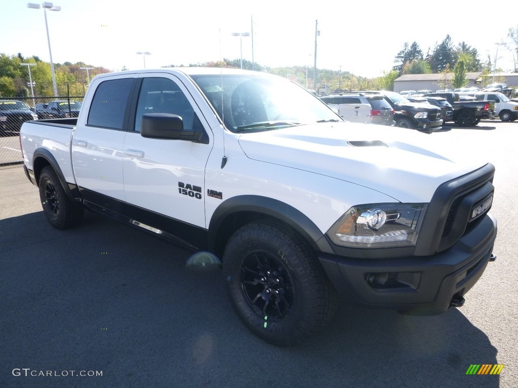 Bright White 2018 Ram 1500 Rebel Crew Cab 4x4 Exterior Photo #123419830