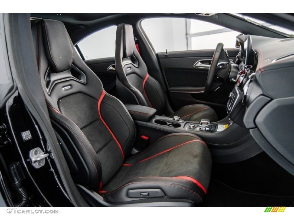 Black/DINAMICA w/Red stitching Interior 2018 Mercedes-Benz CLA AMG 45 Coupe Photo #123423157