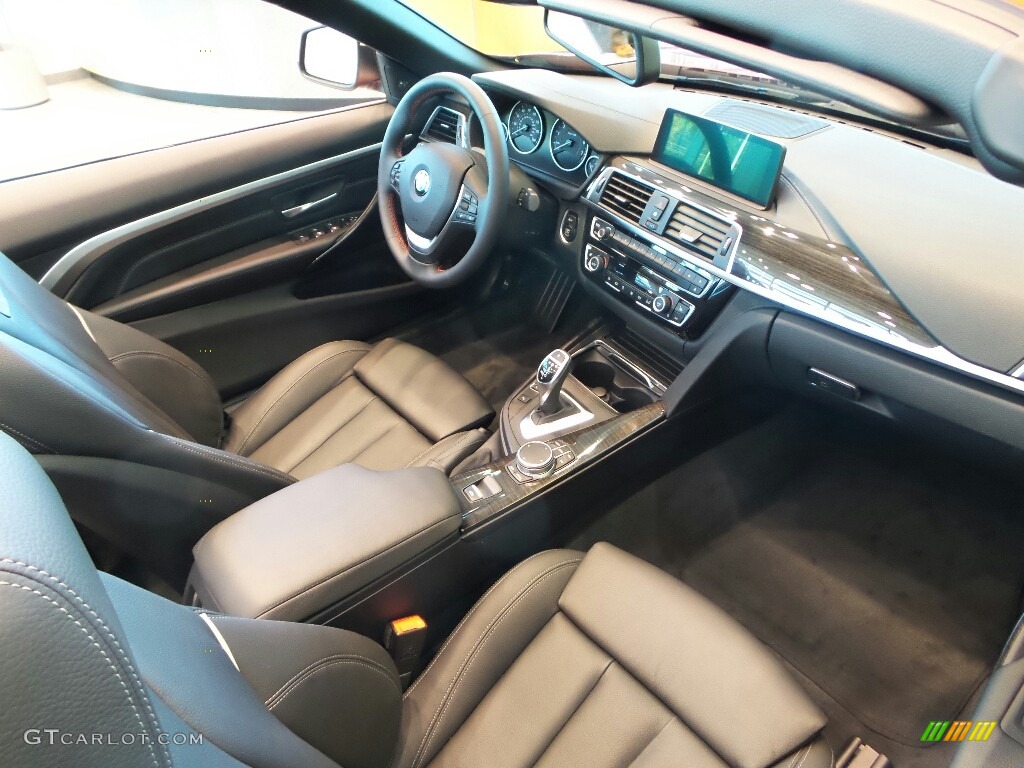 Black Interior 2018 BMW 4 Series 430i xDrive Convertible Photo #123423428