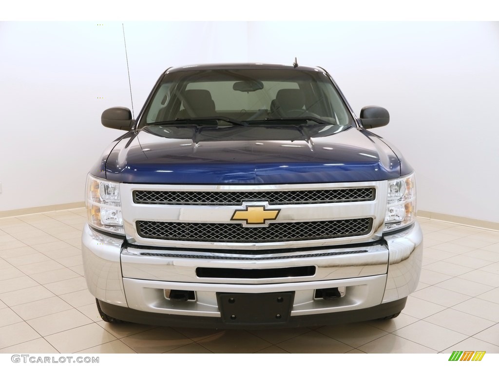 2013 Silverado 1500 LT Extended Cab 4x4 - Blue Topaz Metallic / Ebony photo #2