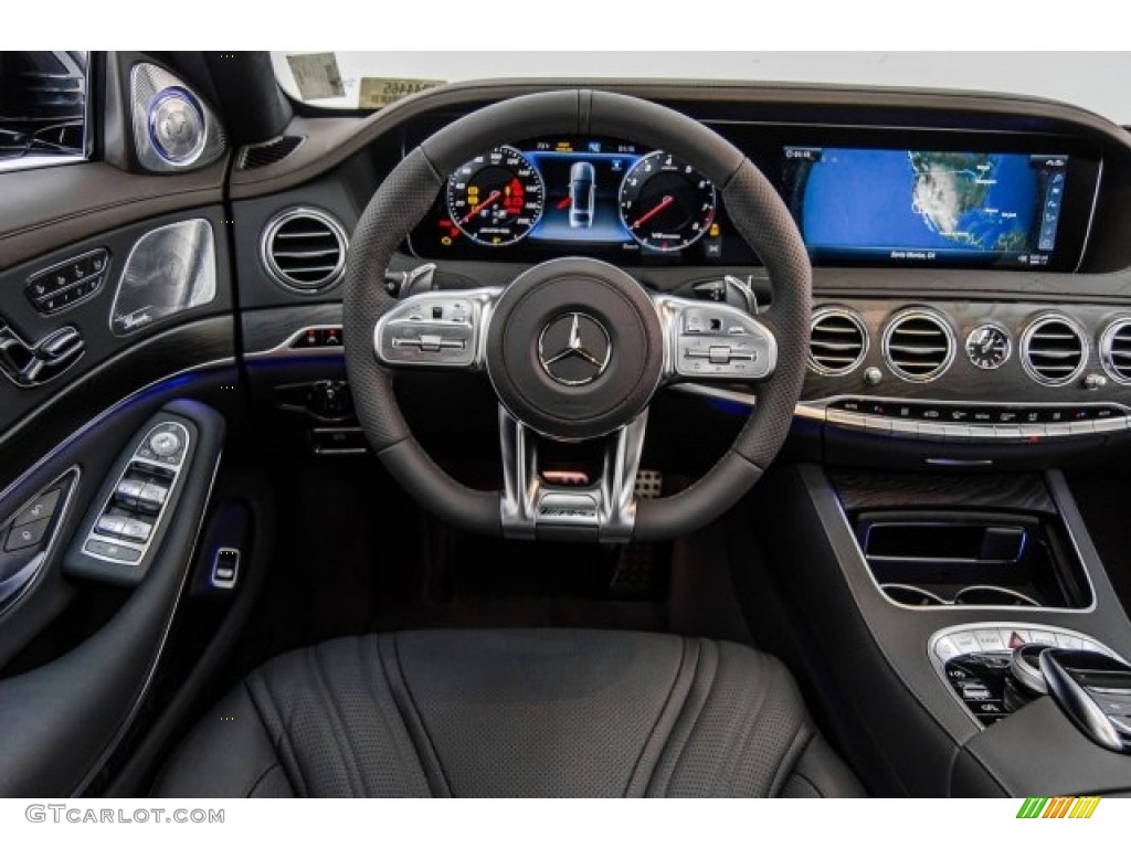 2018 Mercedes-Benz S AMG 63 4Matic Sedan Magma Grey/Espresso Brown Dashboard Photo #123424658