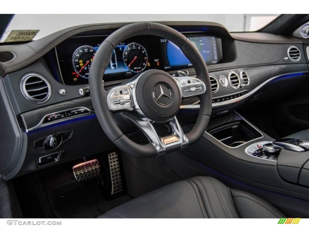 2018 Mercedes-Benz S AMG 63 4Matic Sedan Magma Grey/Espresso Brown Dashboard Photo #123424967