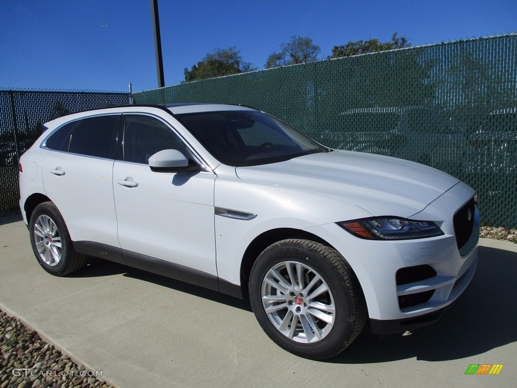 Yulong White Metallic 2018 Jaguar F-PACE 25t AWD Prestige Exterior Photo #123425156