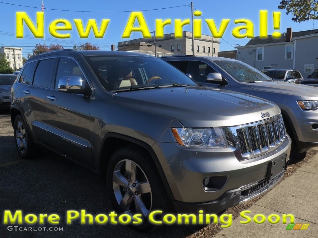 2011 Grand Cherokee Overland 4x4 - Mineral Gray Metallic / New Saddle/Black photo #1