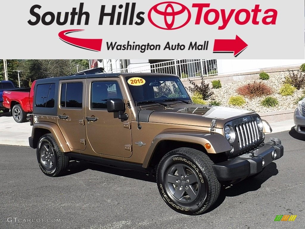 2015 Wrangler Unlimited Sport 4x4 - Copper Brown Pearl / Black photo #1