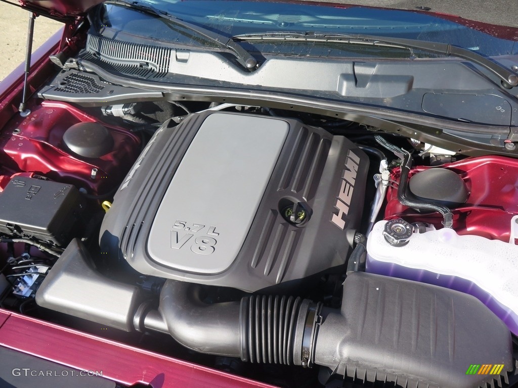 2018 Dodge Challenger R/T 5.7 Liter HEMI OHV 16-Valve VVT MDS V8 Engine Photo #123426377