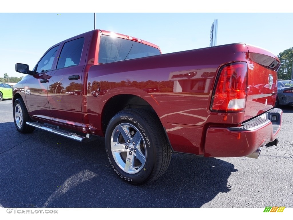 2014 1500 Express Crew Cab - Deep Cherry Red Crystal Pearl / Black/Diesel Gray photo #5