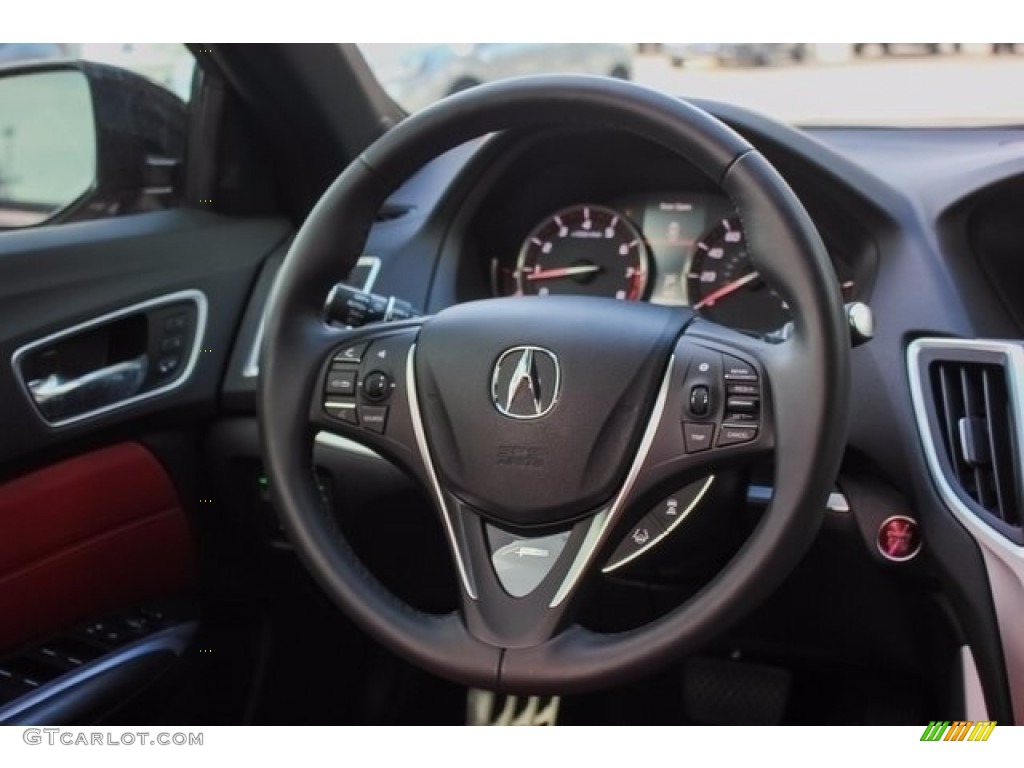 2018 TLX V6 A-Spec Sedan - San Marino Red / Ebony photo #26