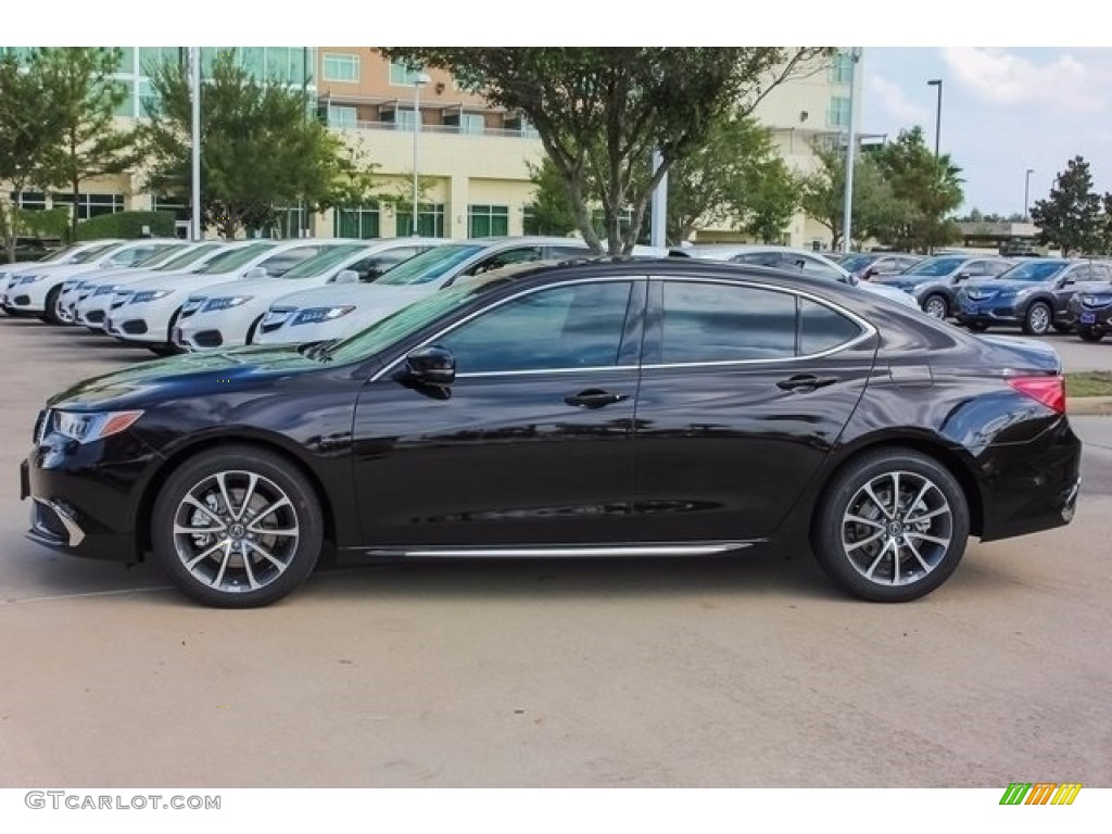 2018 TLX V6 SH-AWD Technology Sedan - Crystal Black Pearl / Espresso photo #4