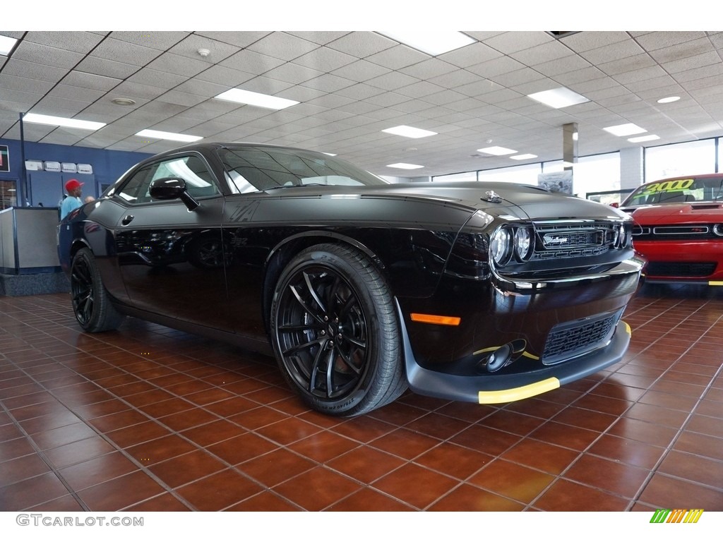 Pitch Black Dodge Challenger