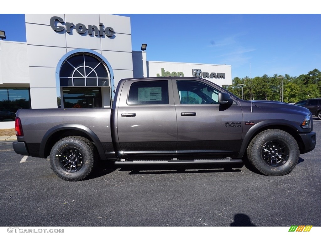 2018 1500 Rebel Crew Cab 4x4 - Granite Crystal Metallic / Black photo #8