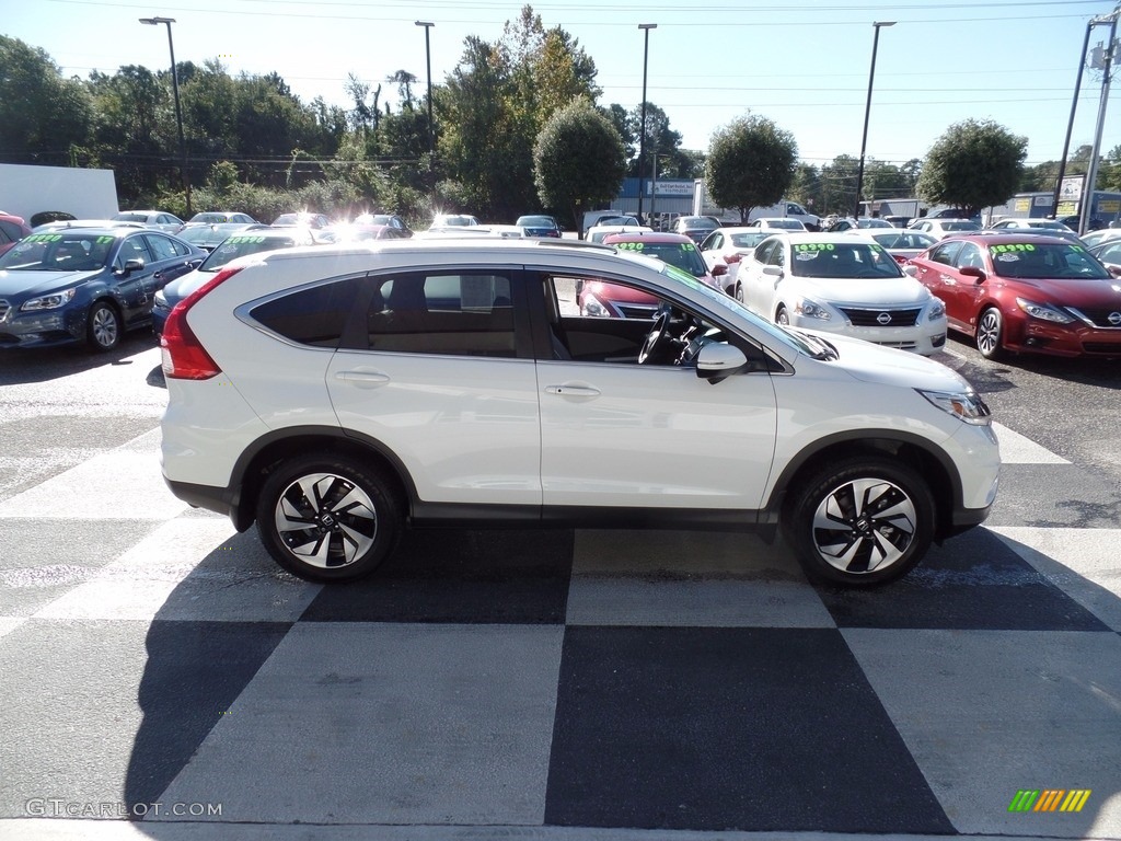 2016 CR-V Touring AWD - White Diamond Pearl / Beige photo #3
