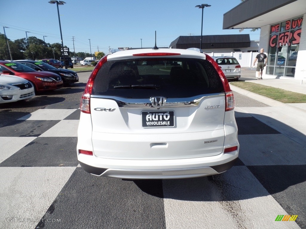 2016 CR-V Touring AWD - White Diamond Pearl / Beige photo #4