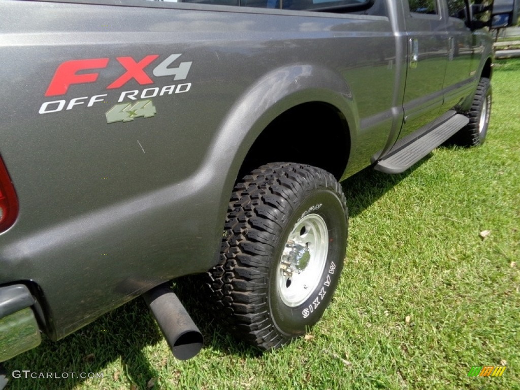 2003 F350 Super Duty Lariat Crew Cab 4x4 - Dark Shadow Grey Metallic / Medium Flint photo #63