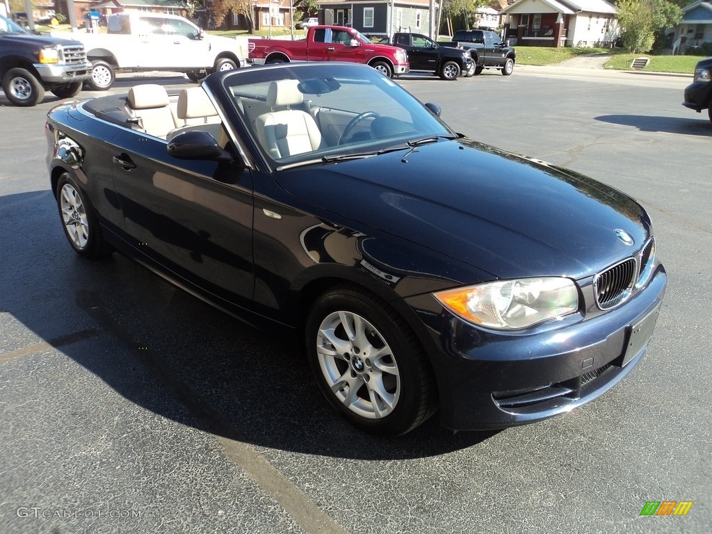 2008 1 Series 128i Convertible - Monaco Blue Metallic / Savanna Beige photo #8