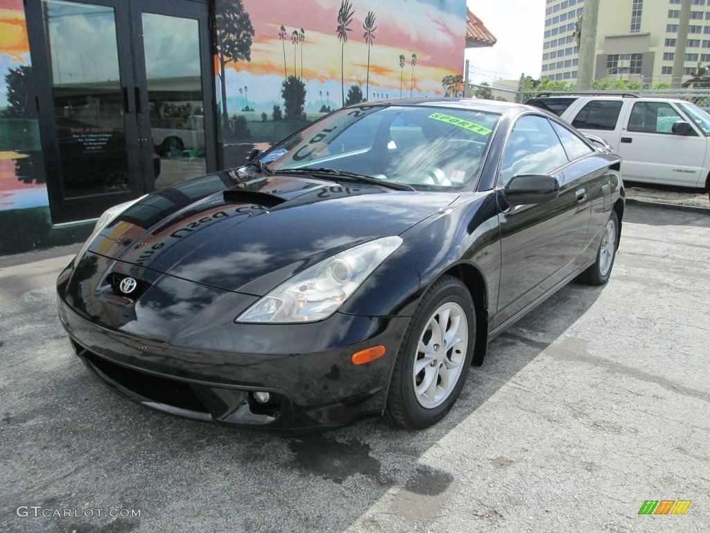 2000 Celica GT - Black / Black/Silver photo #3