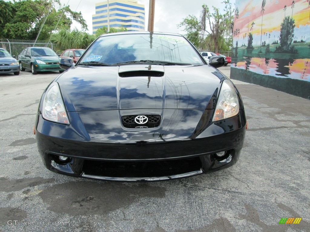 2000 Celica GT - Black / Black/Silver photo #4