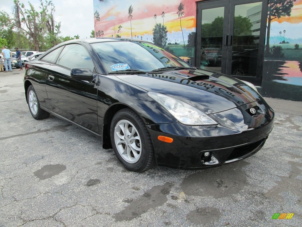 2000 Celica GT - Black / Black/Silver photo #5
