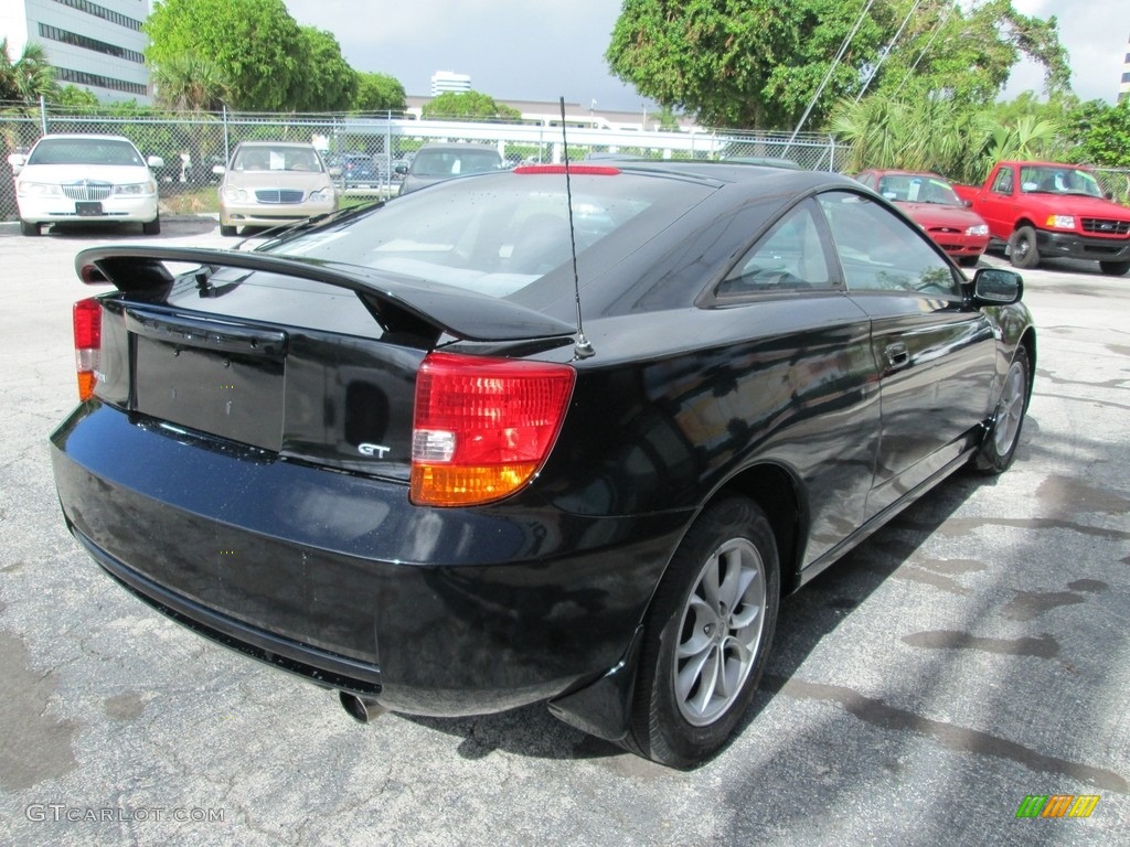 2000 Celica GT - Black / Black/Silver photo #6
