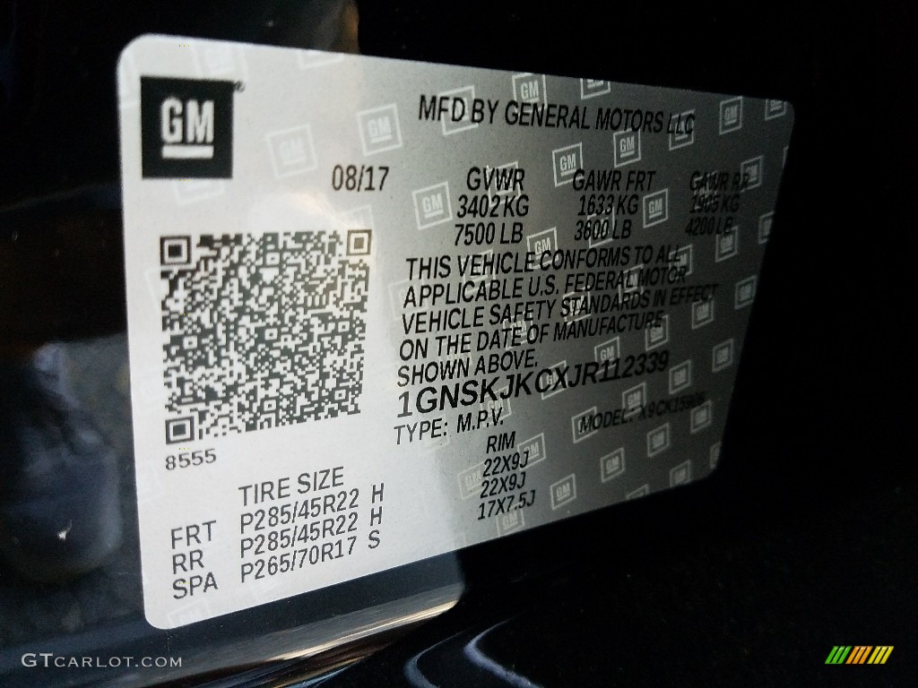 2018 Suburban Premier 4WD - Black / Cocoa/­Dune photo #8