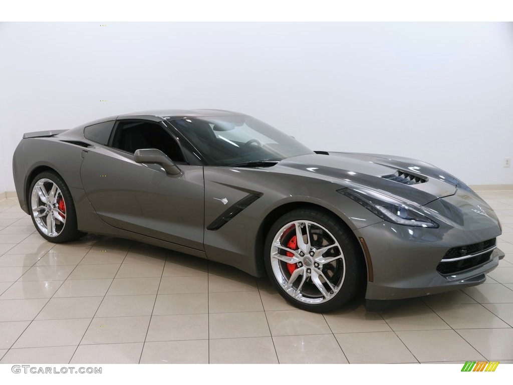 2016 Corvette Stingray Coupe - Shark Gray Metallic / Jet Black photo #1