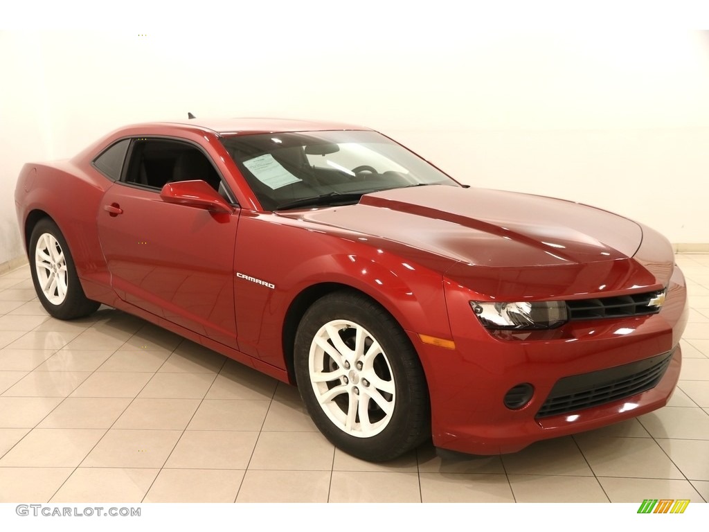 2014 Camaro LS Coupe - Red Rock Metallic / Black photo #1