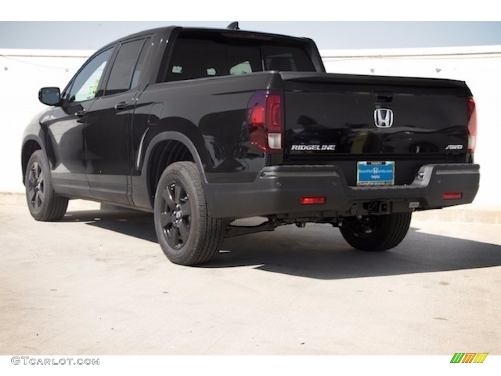 2018 Ridgeline Black Edition AWD - Crystal Black Pearl / Black/Red photo #2