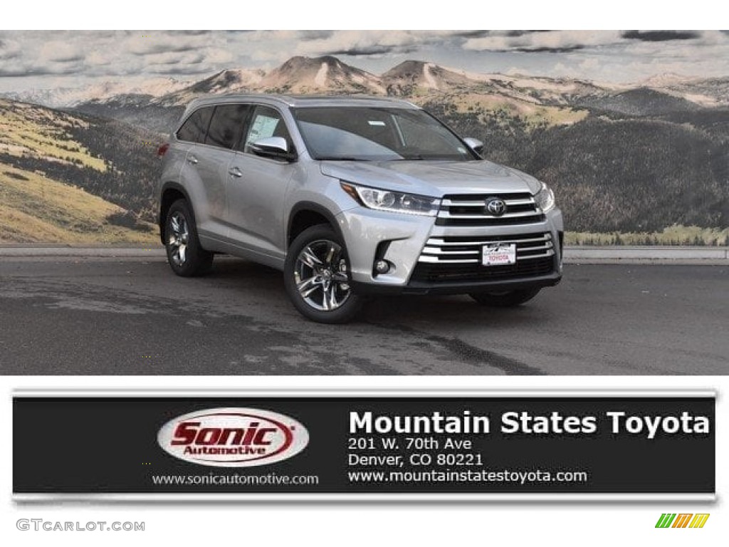 2018 Highlander Limited AWD - Celestial Silver Metallic / Saddle Tan photo #1