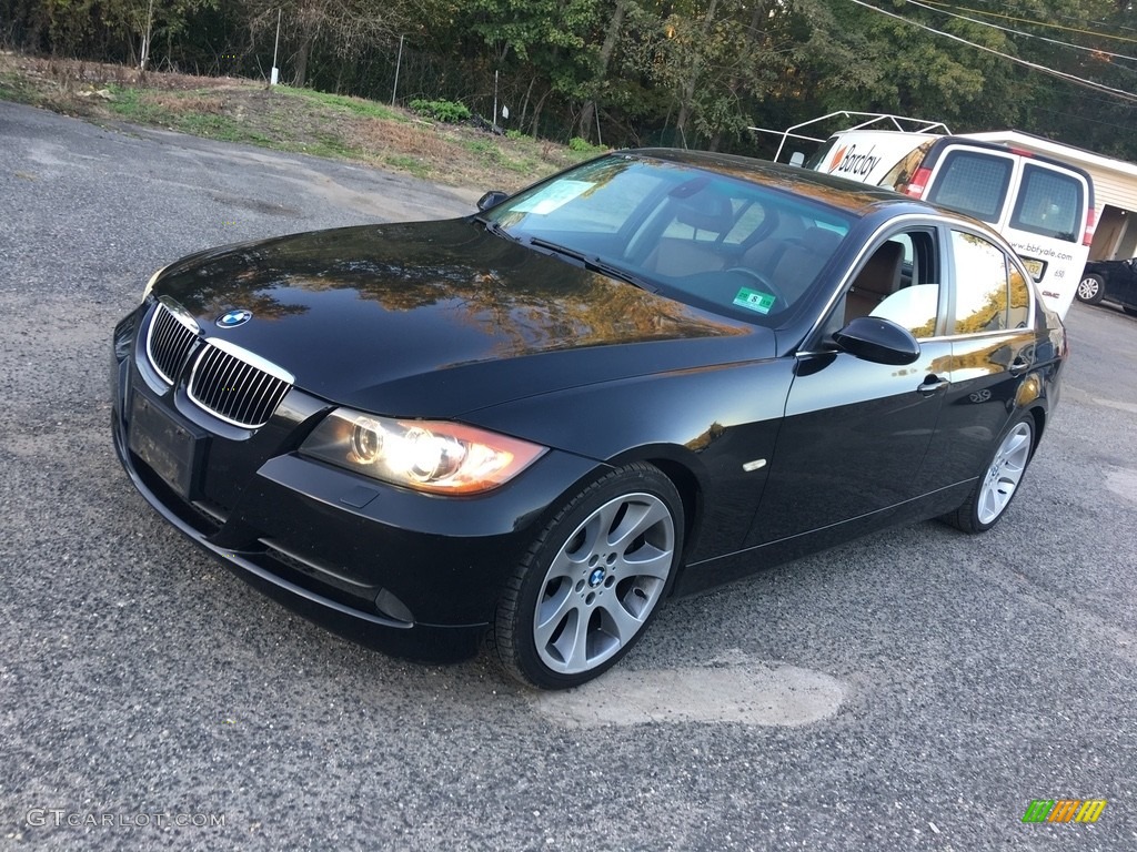 2006 3 Series 330i Sedan - Black Sapphire Metallic / Terra/Black Dakota Leather photo #8