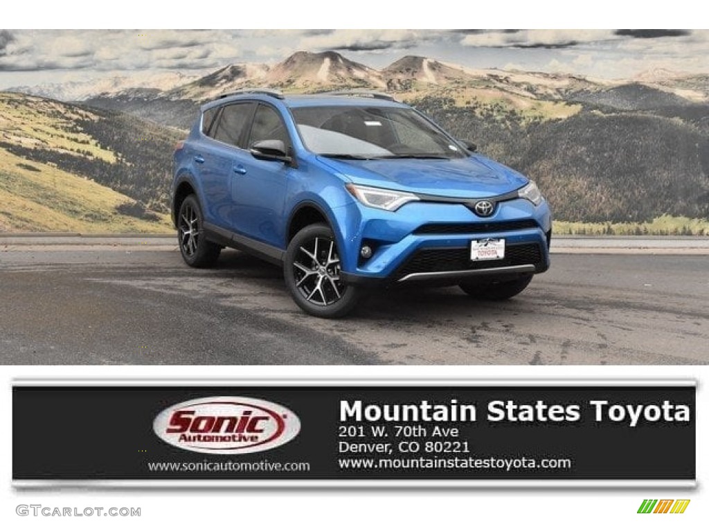 2018 RAV4 SE AWD - Electric Storm Blue / Black photo #1