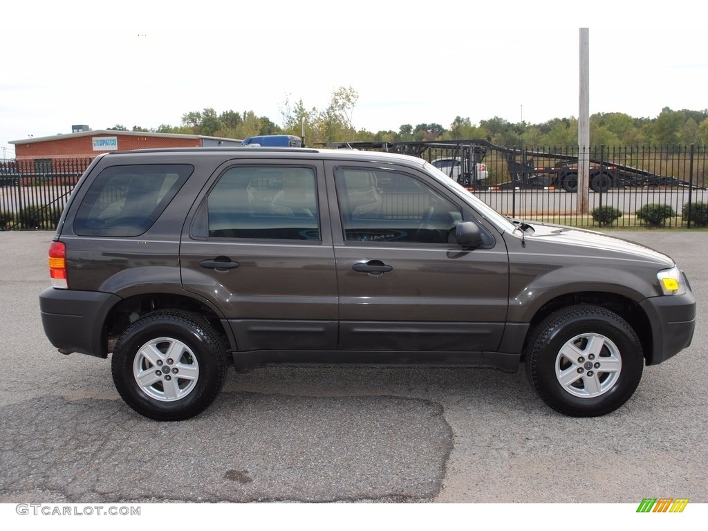 2007 Escape XLS - Dark Stone Metallic / Medium/Dark Pebble photo #6