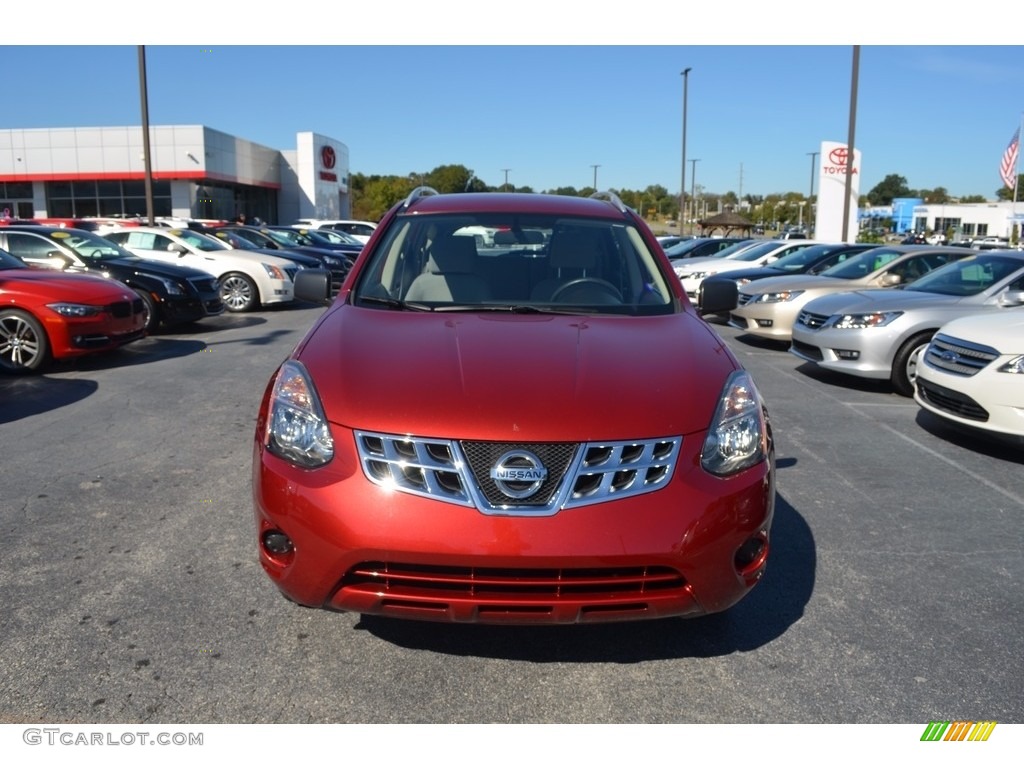 2015 Rogue Select S AWD - Cayenne Red / Gray photo #25