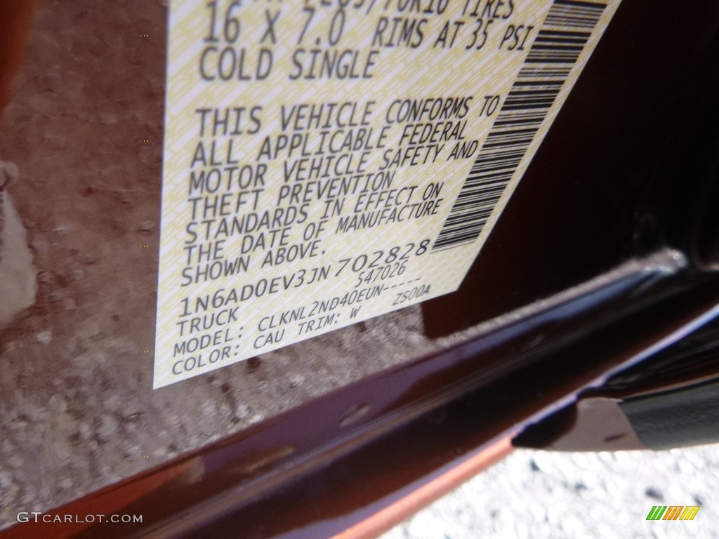 2018 Frontier Color Code CAU for Forged Copper Photo #123443915