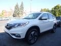 2016 White Diamond Pearl Honda CR-V Touring AWD  photo #3