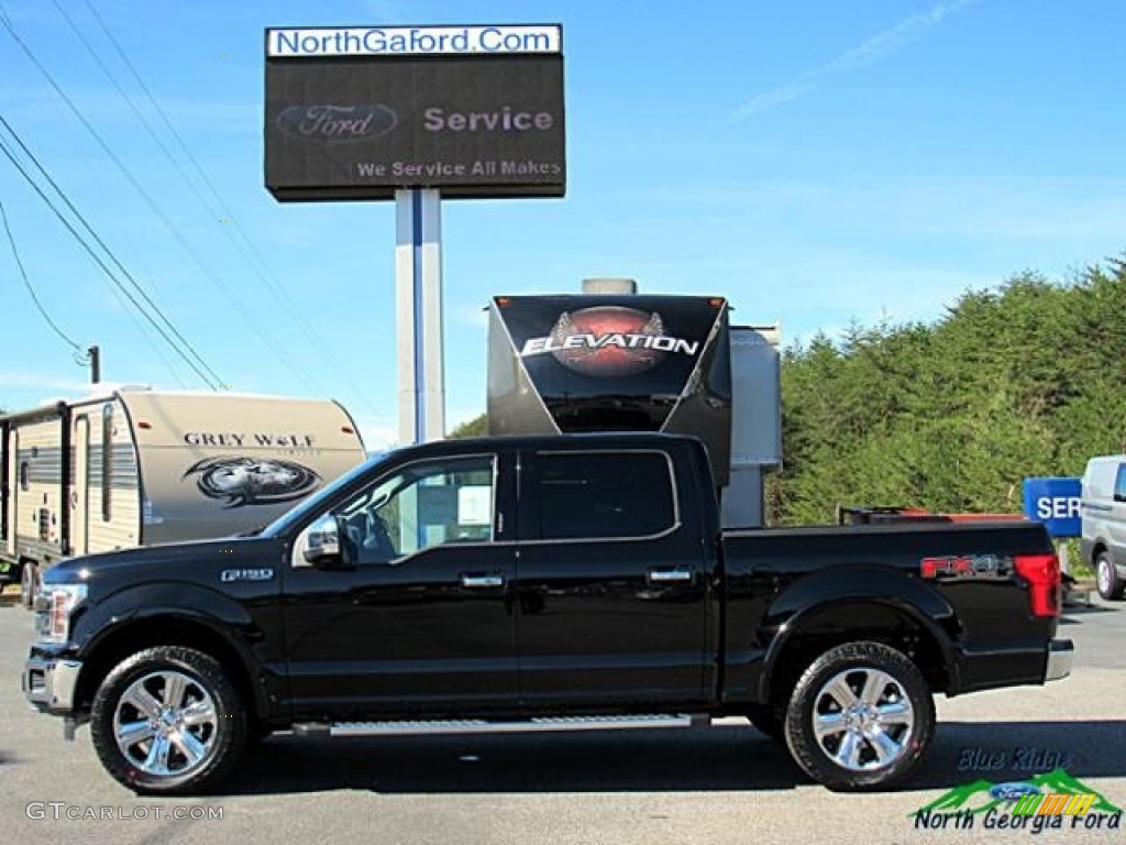 2018 F150 Lariat SuperCrew 4x4 - Shadow Black / Black photo #2