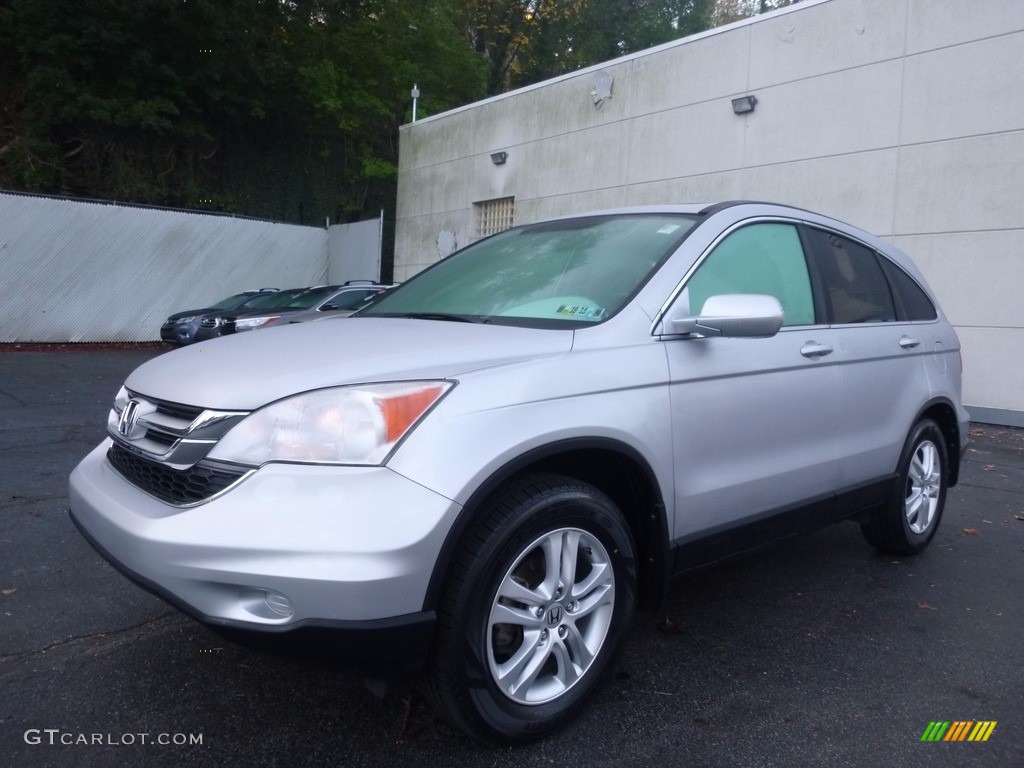 2011 CR-V EX-L 4WD - Alabaster Silver Metallic / Gray photo #3